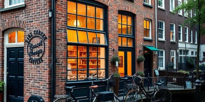 Een populaire coffeeshop in Amsterdam bezoeken